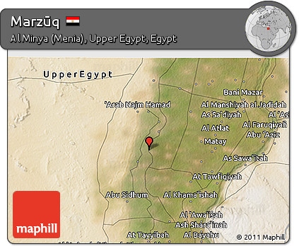 Satellite 3D Map of Marzūq