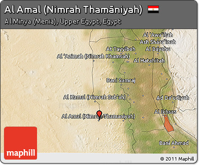 Satellite 3D Map of Al Amal (Nimrah Thamāniyah)