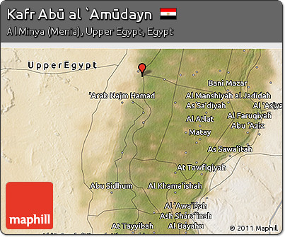 Satellite 3D Map of Kafr Abū Al `Amūdayn