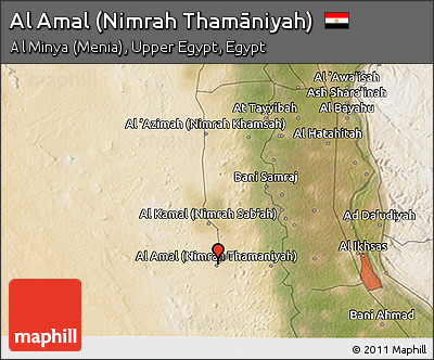Satellite 3D Map of Al Amal (Nimrah Thamāniyah)