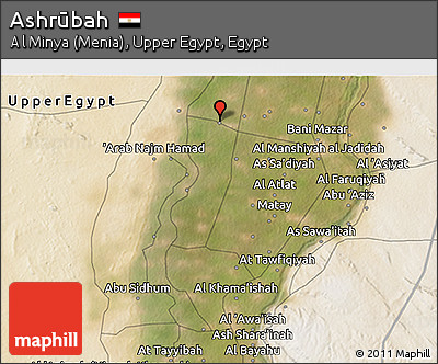 Satellite 3D Map of Ashrūbah