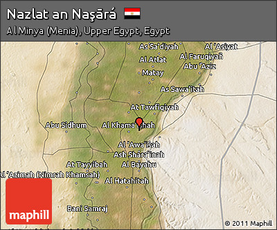Satellite 3D Map of Nazlat An Naşārá