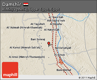 Shaded Relief 3D Map of Damshīr