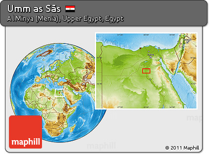 Physical Location Map of Umm As Sās