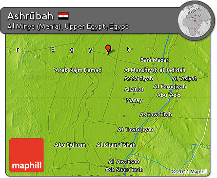 Physical Map of Ashrūbah