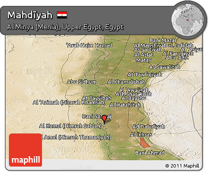 Satellite Panoramic Map of Mahdīyah