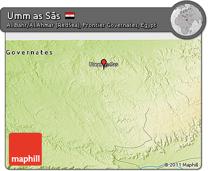 Physical 3D Map of Umm As Sās