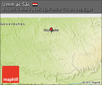 Physical 3D Map of Umm As Sās