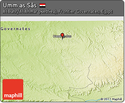 Physical 3D Map of Umm As Sās