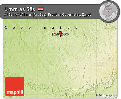 Physical Map of Umm As Sās