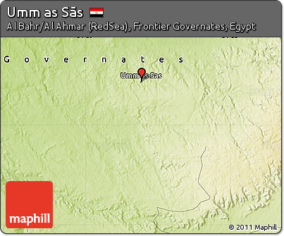 Physical Map of Umm As Sās