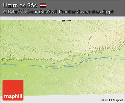 Physical Panoramic Map of Umm As Sās