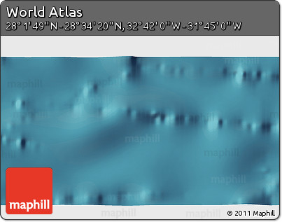 Satellite 3D Map of the Area around 28° 18' 5" N, 32° 13' 30" W