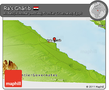 Physical Panoramic Map of Ra's Ghārib