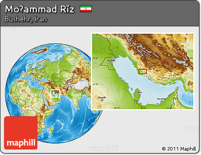 Physical Location Map of Moḩammad Rīz