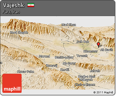 Satellite Panoramic Map of Vajeshk