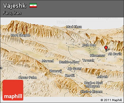 Satellite Panoramic Map of Vajeshk