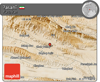 Satellite 3D Map of Ḩasanī