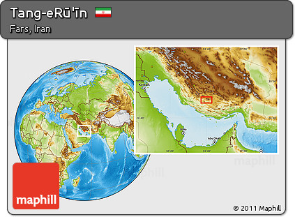 Physical Location Map of Tang-eRū'īn
