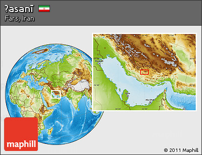 Physical Location Map of Ḩasanī