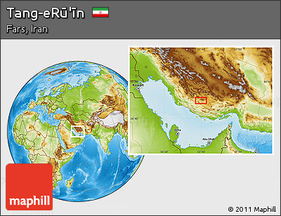 Physical Location Map of Tang-eRū'īn