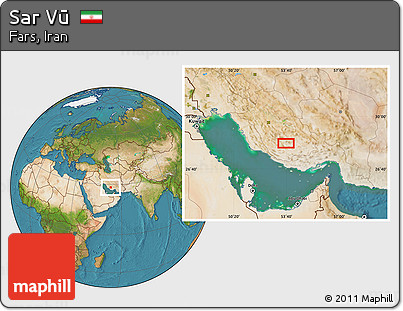 Satellite Location Map of Sar Vū