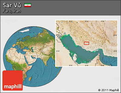 Satellite Location Map of Sar Vū
