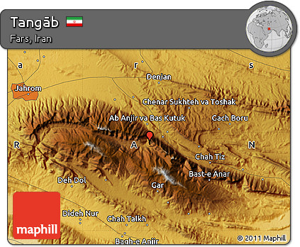 Physical Map of Tangāb