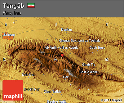 Physical Map of Tangāb