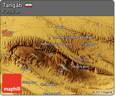 Physical Map of Tangāb