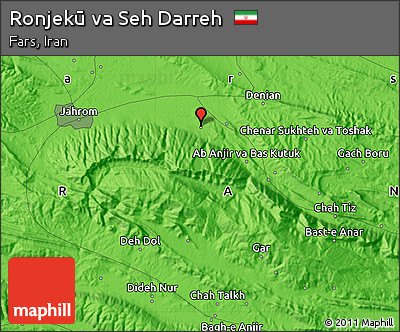 Political Map of Ronjekū Va Seh Darreh