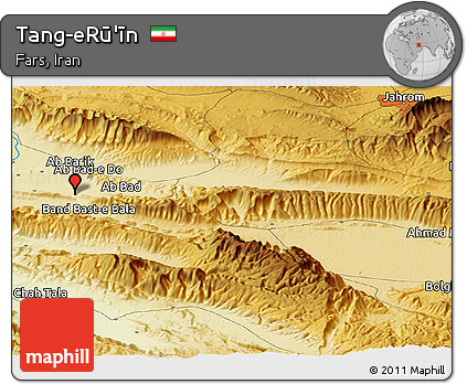 Physical Panoramic Map of Tang-eRū'īn