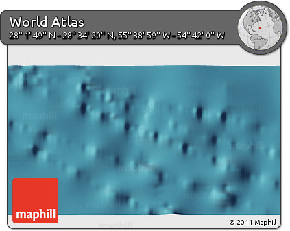 Satellite 3D Map of the Area around 28° 18' 5" N, 55° 10' 29" W