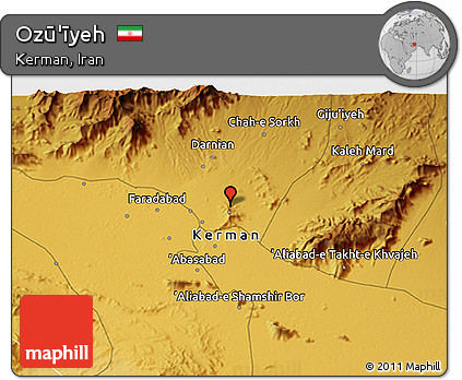 Physical 3D Map of Ozū'īyeh