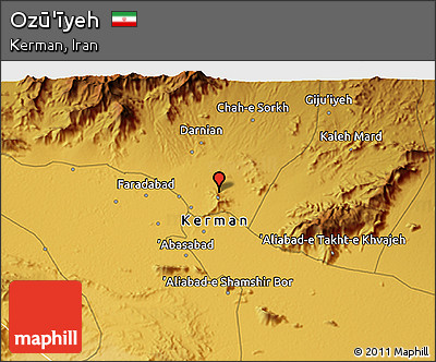 Physical 3D Map of Ozū'īyeh