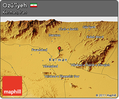 Physical 3D Map of Ozū'īyeh