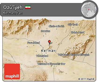 Satellite 3D Map of Ozū'īyeh