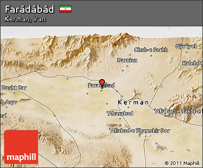 Satellite 3D Map of Farādābād