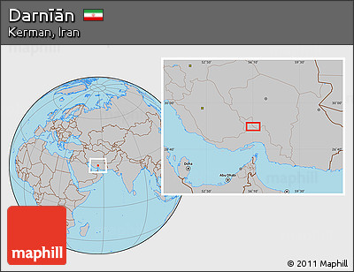Gray Location Map of Darnīān