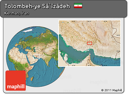 Satellite Location Map of Tolombeh-ye Sā`īzādeh