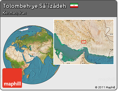 Satellite Location Map of Tolombeh-ye Sā`īzādeh