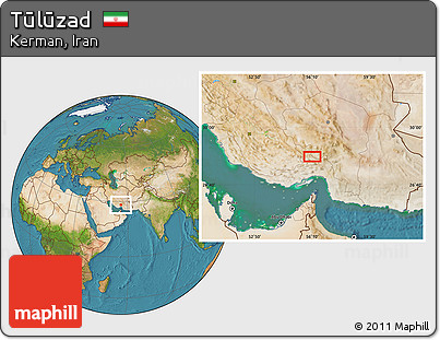 Satellite Location Map of Tūlūzad