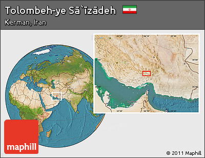 Satellite Location Map of Tolombeh-ye Sā`īzādeh