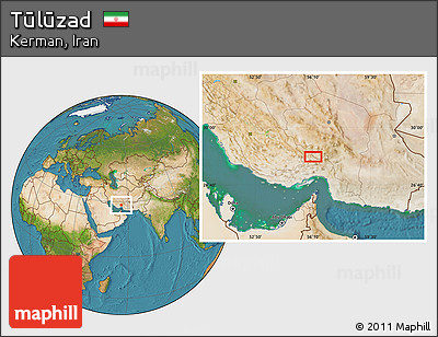Satellite Location Map of Tūlūzad