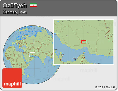 Savanna Style Location Map of Ozū'īyeh