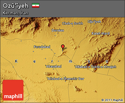 Physical Map of Ozū'īyeh