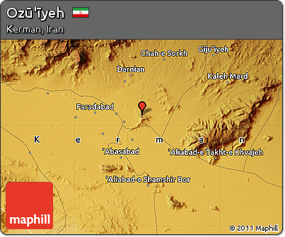Physical Map of Ozū'īyeh