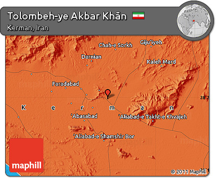 Political Map of Tolombeh-ye Akbar Khān