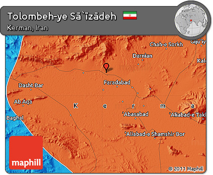 Political Map of Tolombeh-ye Sā`īzādeh