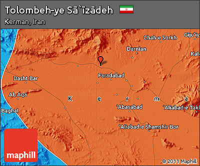 Political Map of Tolombeh-ye Sā`īzādeh